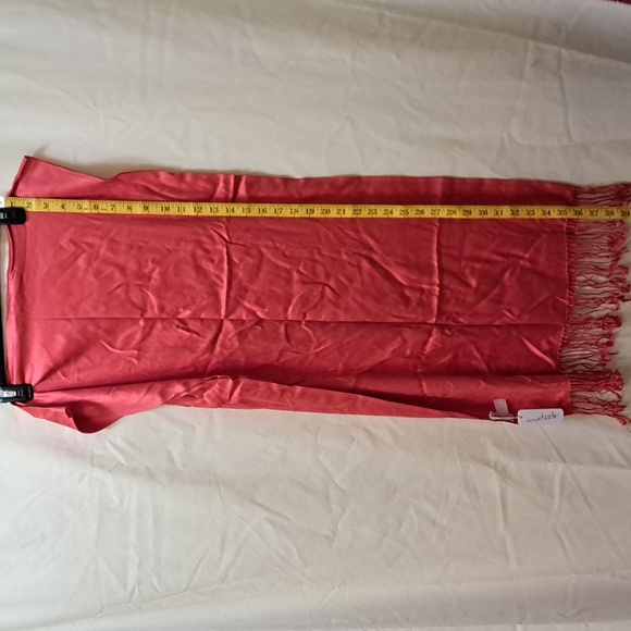 NWT Charming Charlie Infinity Scarf Dark Coral 20 x 72 - Picture 4 of 6